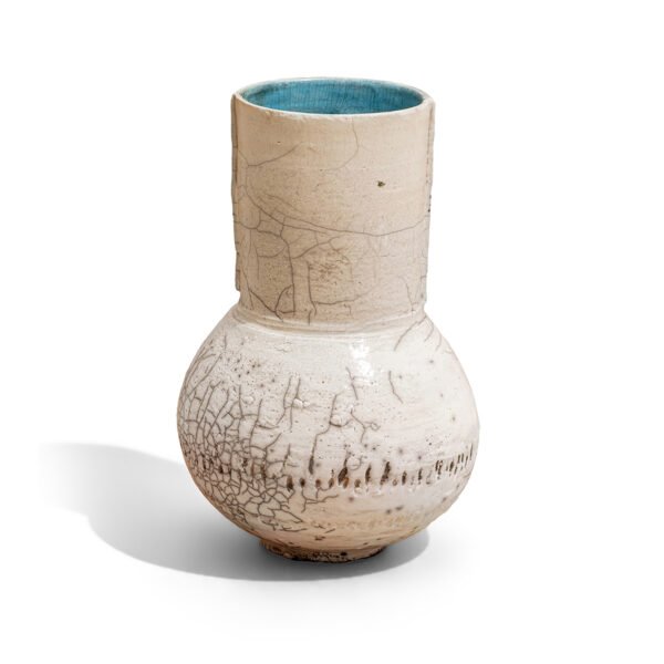 Sky Blue Vase, Raku Collection, 2023