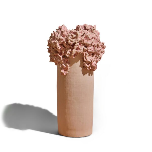 Pink Sculptural Vase #28, Rise and Fall collection, 2024