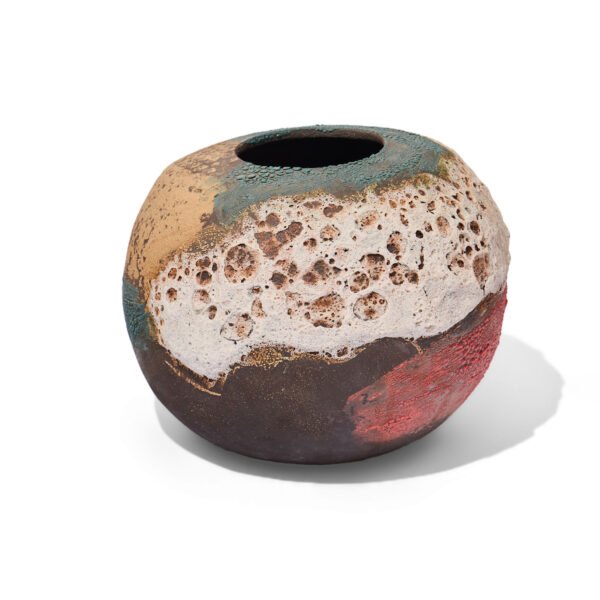 Crimson Horizon vase, The soft Eruption collection, 2025