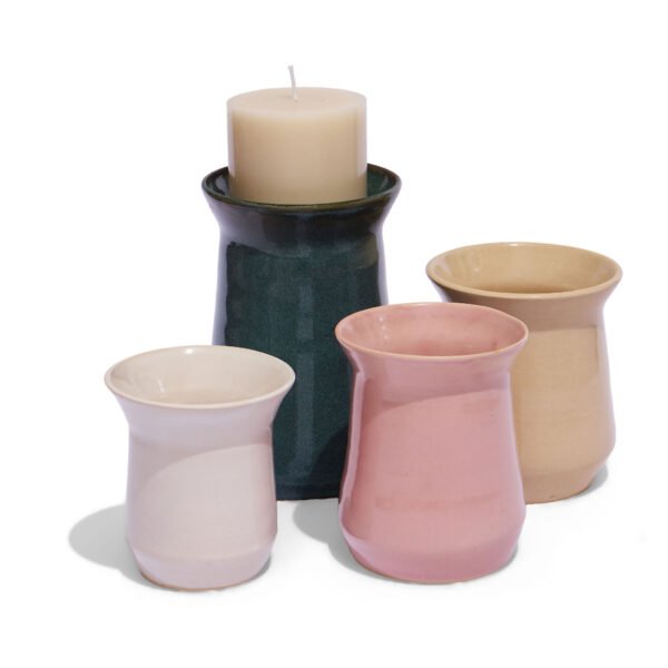 vase/candle holder, geometric series, 2025