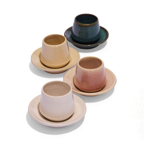 coffee cups and plates, Geometric Series, 2025