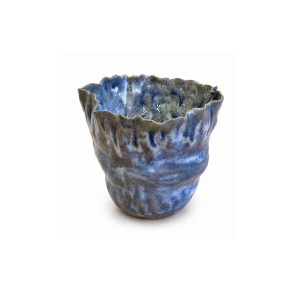 vase écume bleu, écume et océan collection, 2026