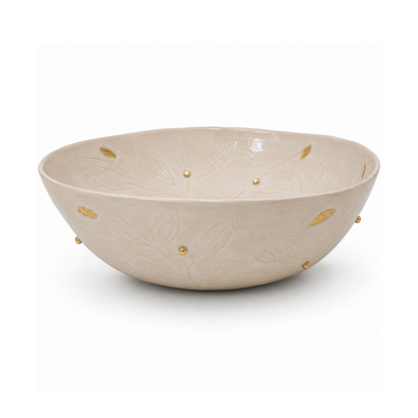 Deep bowl L, jardin d'or series, 2026