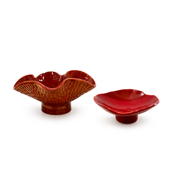 Coupes gravées bordeaux, whisper bowls collection, 2026